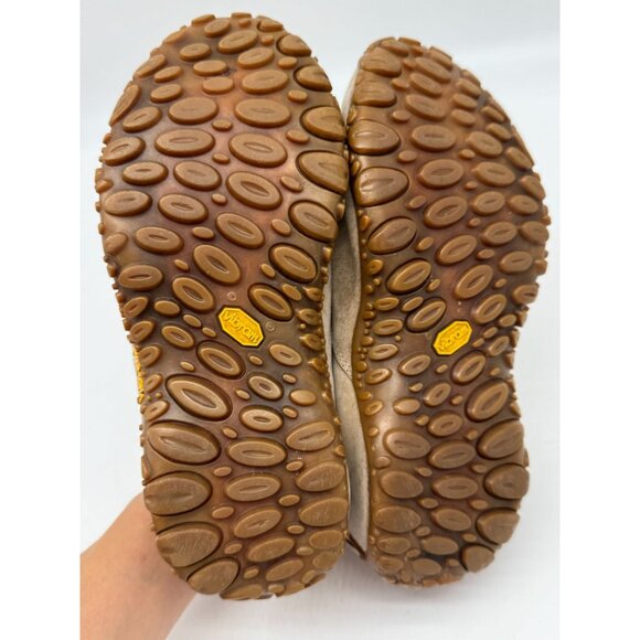 Merrell Womens Snow Mocs Suede Sheepskin Shoes Size 7 Beige Performance Footwear - Picture 3 of 14